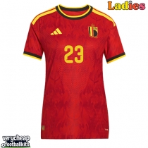 Belgium Michy Batshuayi #23 Replica Home Shirt Ladies World Cup 2026 Short Sleeve